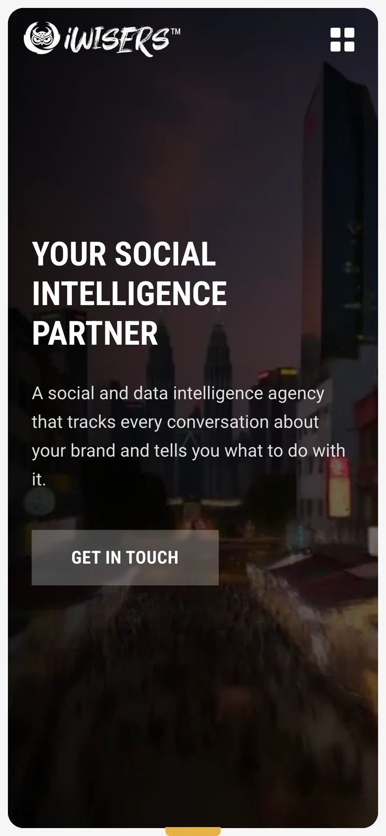 iWISERS website on mobile